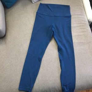 Lulu tealish-blue Align 7/8 pant